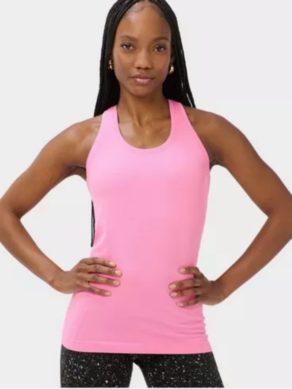 🌸. Everyday Racerback Tank Top - Pink